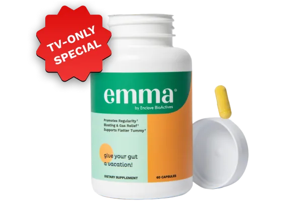EmmaRelife supplement bottle – official EmmaRelife product